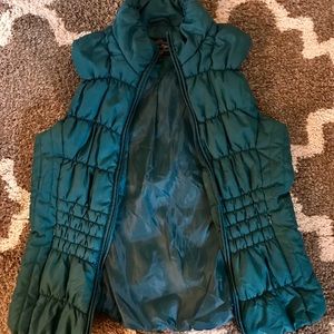 Green Puffer Vest Size M